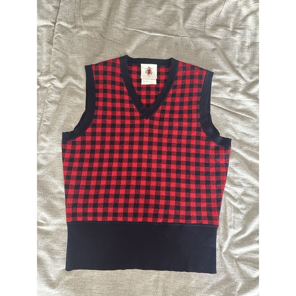 Brooks Brothers Thom Browne Black Fleece Sweater Vest - Size BB2 (Medium)
